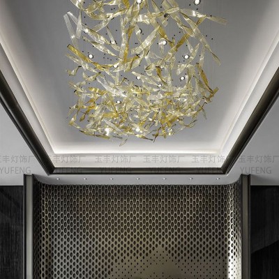 Glass fish shaped Chandelier