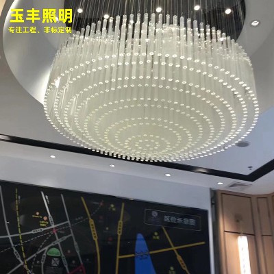 Glass crystal lamp of special-shaped large sales department