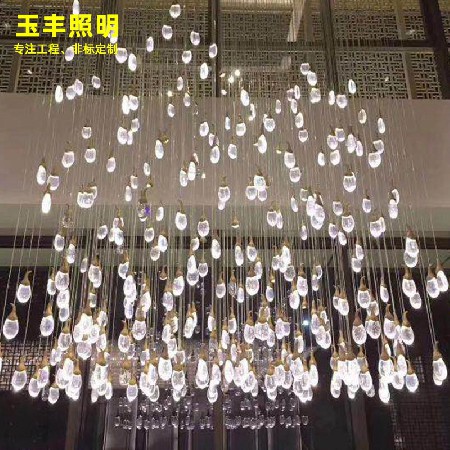 Large glass lamp Hotel Crystal Chandelier