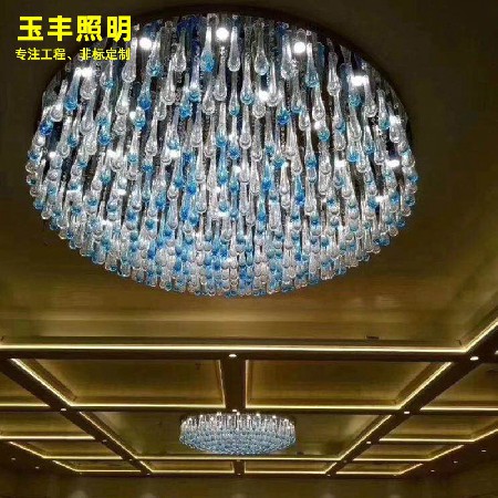 Large glass lamp Hotel Crystal Chandelier