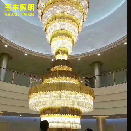 Crystal chandelier of duplex building