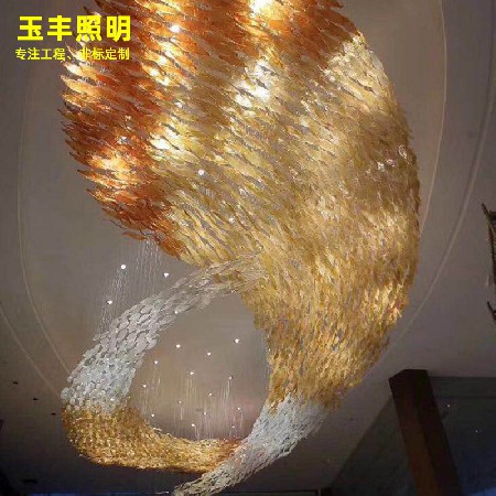 Creative twisted leaf shape non-standard engineering lamp