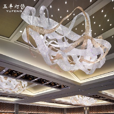 Crystal ribbon Chandelier