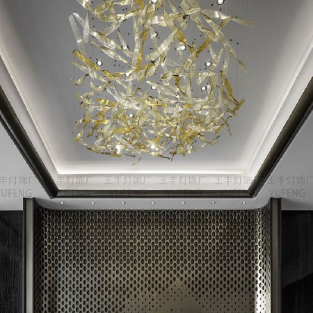 Glass fish shaped Chandelier